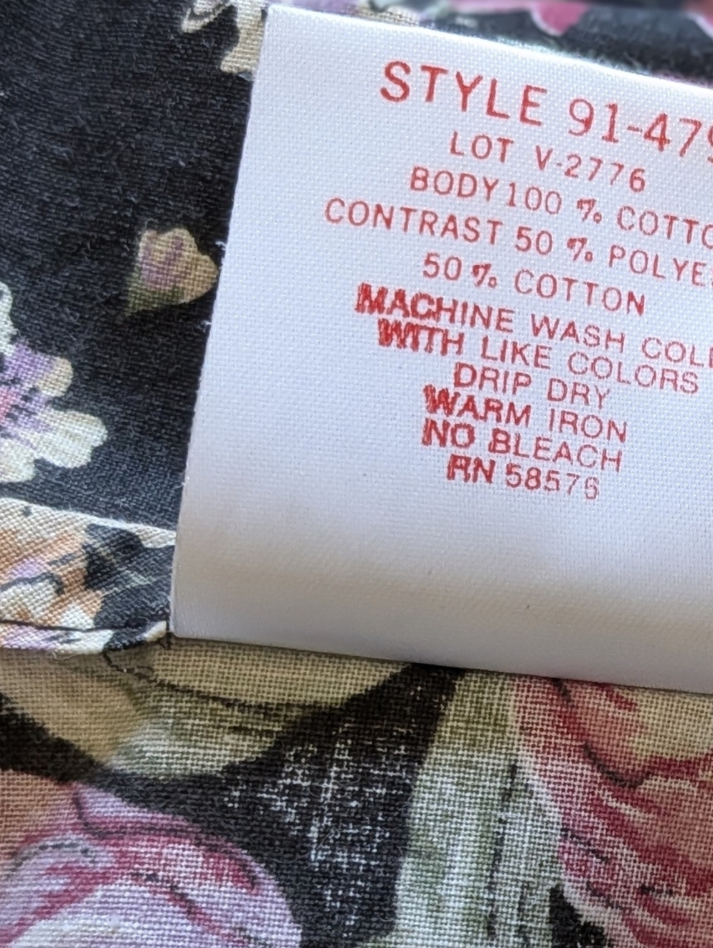 Vintage Robin Gayle Black Floral Midi Dress with Lace Trim Size 5 Cottagecore 80 - Picture 7 of 7